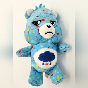 Care Bears Mini Plush Dangler 7" GRUMPY BEAR Backpack.  Heart Clip Not Included